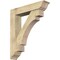 Ekena Millwork Merced Traditional Rough Sawn Bracket w/ Offset Brace, Douglas Fir, 8"W x 38"D x 44"H BKT0806X38X44MRC01RDF - alternate 1